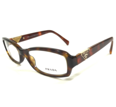 PRADA Eyeglasses Frames VPR 10N AB6-1O1 Gold Tortoise Gold Oval 51-16-135 - £73.28 GBP