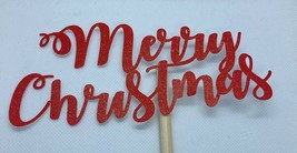 Merry Christmas Cake Topper Decoration - £11.78 GBP