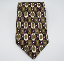 Silk Tie Necktie Stefano Milano Wide 3-3/4&quot; - £11.89 GBP