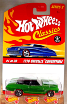 2005 Hot Wheels Classics Series 2 1/30 1970 Chevelle Convertible Green w/RL 5 Sp - £12.58 GBP