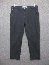 Signature Men&#39;s Jeans Mid Rise Black Size 38 x 32 Straight Leg Zipper Po... - £18.02 GBP