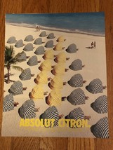 Absolut Citron Beach Umbrellas Original Magazine Ad - £1.17 GBP