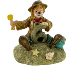 Flambro Little Emmett Clown Figurine 6th Birthday at Beach Vintage 1994  - £11.51 GBP