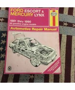 Haynes Ford Escort Mercury Lynx 1981-1990 789 Repair &amp; Tune Up Shop manu... - £2.56 GBP