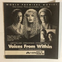 Voices From Within Tv Guide Print Ad Corbin Bernsen Jobeth Williams TPA8 - £4.48 GBP