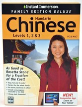 NEW Instant Immersion Family Deluxe Mandarin Chinese Levels 1 2 3 PC/Mac/Tablet - £7.51 GBP