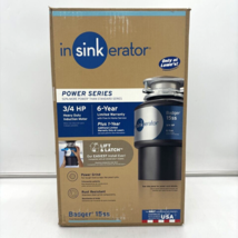 InSinkErator Badger 15SS 3/4hp 120V Continuous Feed Garbage Disposal Mad... - £86.48 GBP