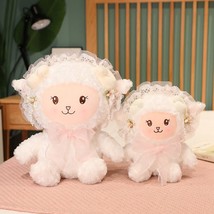 Wedding Lamb Plush Toys Sheep Alpaca Pillow Stuffed Soft Animal Dolls Valentines - £20.23 GBP