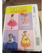 McCall&#39;s Pattern M5950 Girl Costumes Top-Skirt-Tutu-Wings Sizes 4-6 Uncut - £5.72 GBP