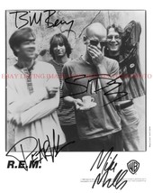 REM BAND SIGNED AUTOGRAPHED 8x10 RP PROMO PHOTO ALL 4 R.E.M. - £15.97 GBP