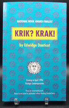 Edwidge Danticat KRIK? KRAK! First Vintage Contemporaries Edition Proof Haitian - £14.38 GBP