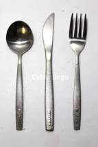 United Airlines Vintage Stainless Steel Cutlery Set Of Knife Fork Spoon ... - £12.76 GBP