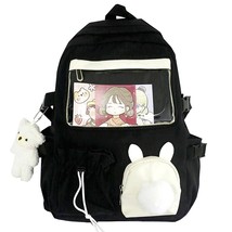 Transparent Women Cute Backpack Girl Harajuku School Kawaii Bag Drawstring Femal - £30.94 GBP