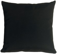 Sunbrella Black 20x20 Outdoor Pillow, with Polyfill Insert - £43.45 GBP