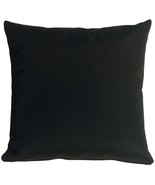 Sunbrella Black 20x20 Outdoor Pillow, with Polyfill Insert - £43.92 GBP