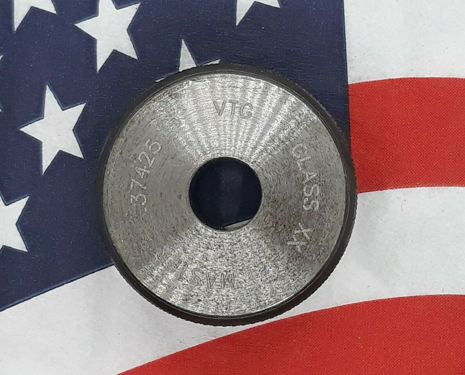 Vermont Gage Co. Master Smooth Plain Bore Ring Gage Class XX Size .37425 - $16.99