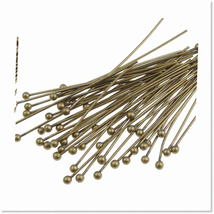 200pcs 40mm Round Ball Head Pins Wire 0.8mm Antique Bronze Plated for Jewelry Ma - $24.74