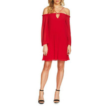 NWT Women Size 6 Small Nordstrom Cece Red Ella Off the Shoulder Shift Dress - £30.81 GBP