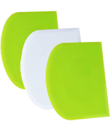 Dough Scraper Bench Scraper - 3P 4.7X3.7&quot; Plastic Flexible Bowl Scraper,... - $14.87 CAD