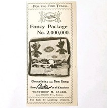 Baker&#39;s Chocolate Bonbons 1897 Advertisement Victorian Candy Boston ADBN1A4 - $19.99