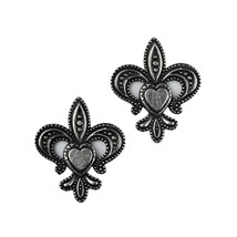 Fleur de Lis with Heart Cufflinks - £10.34 GBP