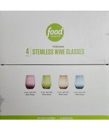 Food Network 4-pc. Stemless Wine Glass Set-New Unopened - $450.57 MXN