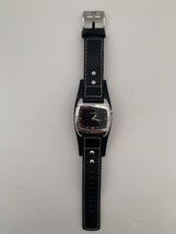 Fossil Blue Genuine Leather Black Watch For Men *Needs New Batteries* - £36.52 GBP