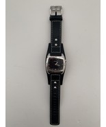 Fossil blue Genuine Leather Black Watch for Men *NEEDS NEW BATTERIES* - $46.44