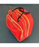 Vintage Baggallini Orange Carry On Suitcase Travel Bag Lt Orange Trim Bl... - €59,38 EUR