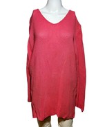 Eileen Fisher Sweater Women Large Pink Loose Knit Heavy Lagenlook Boho - AC - £30.39 GBP