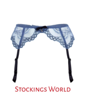 Gossard Superboost Lace Suspender Belt In Moonlight Blue MEDIUM - €10,84 EUR