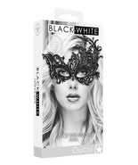 Shots Ouch Black &amp; White Lace Eye Mask Royal Black - £8.21 GBP