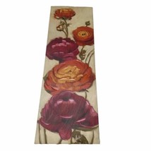 Poppies Flowers Wall Art Canvas 2013 Diane Hoeptner Original Artwork 36&quot; x 12&quot; - £37.88 GBP