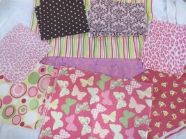 Light weight canvas fabric remnants  Pinks Purple U choose pattern - £5.90 GBP+