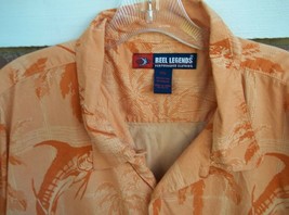 Reel Legends XL Hawaiian Shirt Swordfish Matched Pocket Wood Buttons - $22.76
