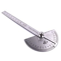Atoplee Stainless Steel Protractor 0-180 Round Head Protractor - Angle F... - £18.25 GBP