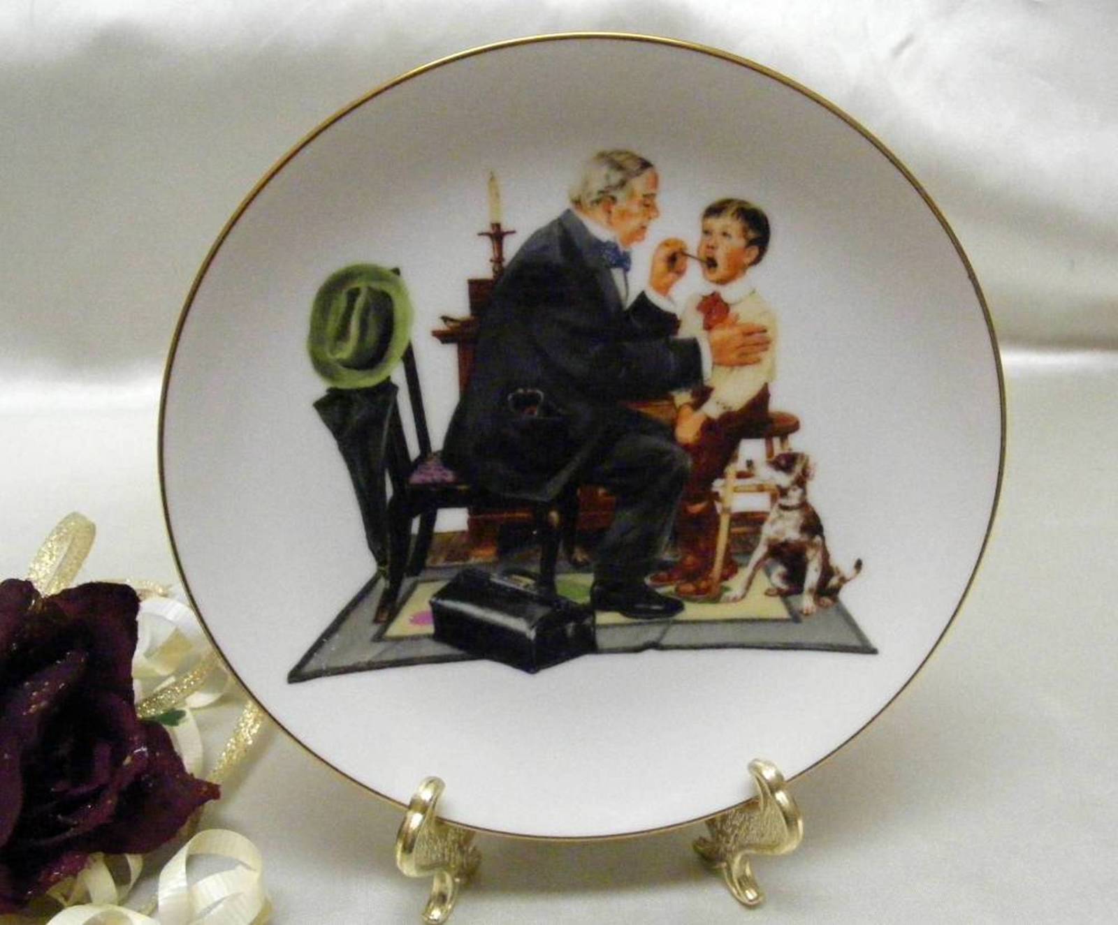 Primary image for  2593 Vintage Norman Rockwell Museum The Country Doctor Collector Plate