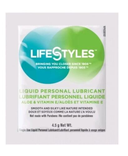 Lot 50 Personal Lubricant Premium Lube 4.5g Men Women with Aloe Vera + Vitamin E - $17.77