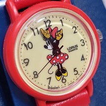 Vintage Lorus Lumibrite Minnie Mouse Watch Womens Quartz Disney Water Resistant  - £25.88 GBP