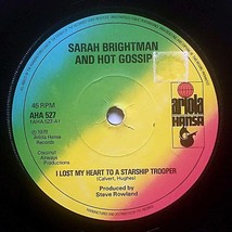 Sarah Brightman &amp; Hot Gossip - I Lost My Heart To A Starship Trooper [7&quot; 45] UK - £4.45 GBP