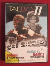 TAE BO II BASIC 1 AND BASIC 2 WORKOUTS 2001 DVD HOME PHYSICAL FITNESS CA... - $10.88