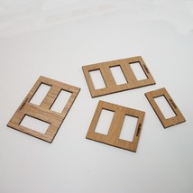 Hitec HS-85MG Servo Plywood Mounting Plates Laser Cut for 1, 2 and 3 Servos - $9.99