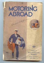 Motoring Abroad 1933 AAA Travel Guide &amp; Europe Map  - £45.18 GBP