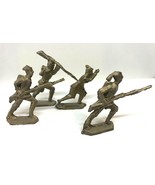 Vintage Unknown Lead Flat Soldiers, Miscellaneous Figures with Rifles (S... - $6.64