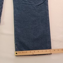 L.L. Bean Double L Jeans Women’s Relaxed Fit Blue Denim Fleece Lined Size 44×34 image 8