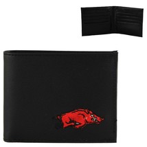 Arkansas Razorbacks Mens Leather Bi-fold Wallet - £14.85 GBP