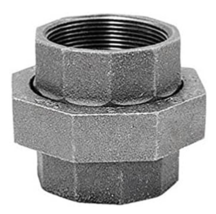 Pipe Union 1-1/4&quot; FPT X 1-1/4&quot; D FPT Black Malleable Iron - ANViL 870016... - $424.24 MXN