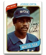 1980 Topps Jorge Orta . Chicago White Sox #442 - $5.75