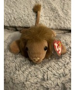 RARE Retired Roary the Lion TY Beanie Baby 1996 Original With Errors - £157.27 GBP