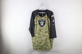 Nike Mens XL Oakland Raiders Football Salute To Service Camouflage Ragla... - £46.92 GBP